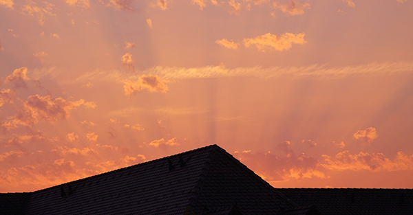 sunset-shining-over-roof