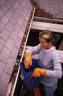 Cleaning gutters is an important spring maintenance project