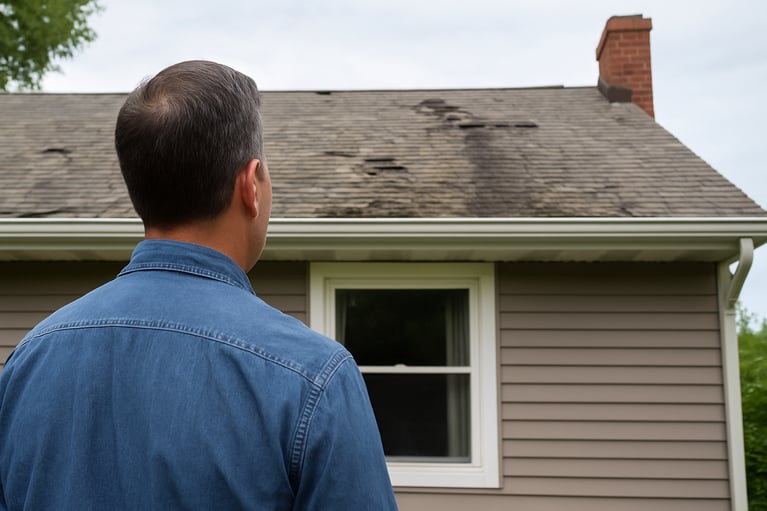 Spot Roof Damage from Ground
