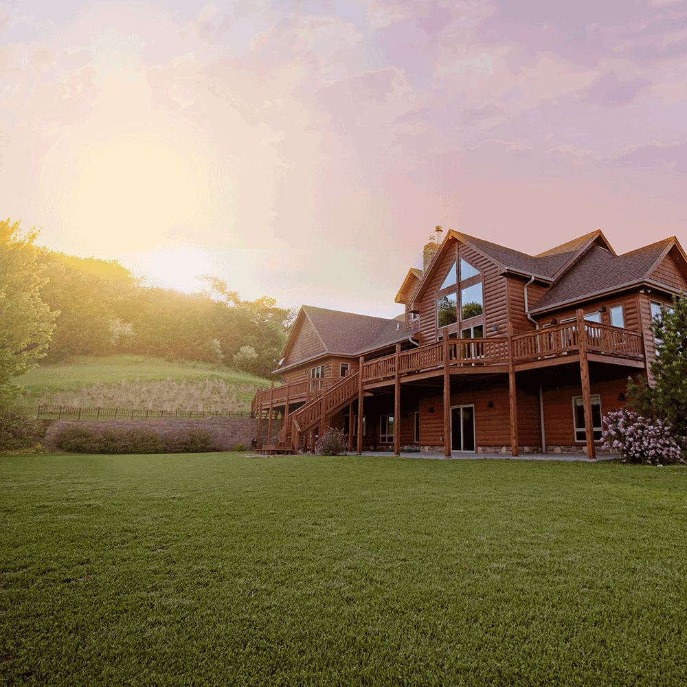 country-home-at-sunset